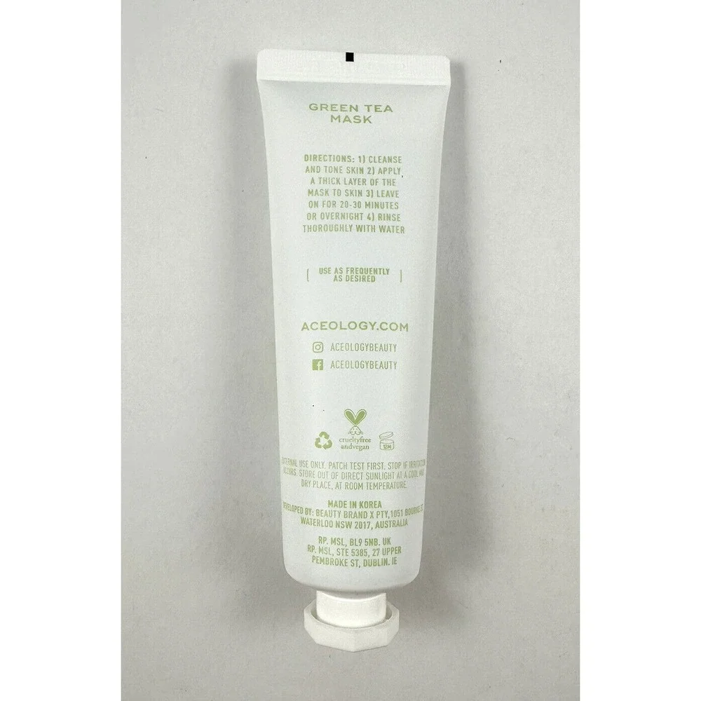 Aceology Green Tea Face Mask 2.19 oz Niacinamide Hydrating Sleeping Mask NIB